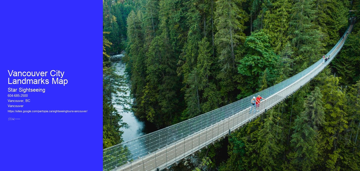 Vancouver City Landmarks Map