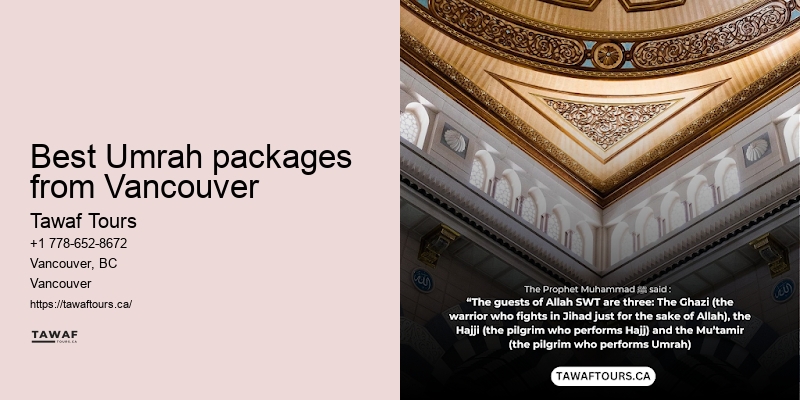 Tawaf Tours Vancouver Umrah group deals