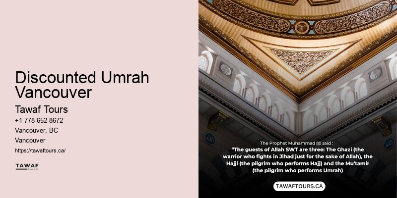 Vancouver Umrah pilgrimage booking services