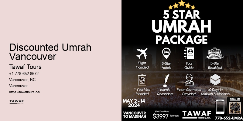 Vancouver Umrah pilgrimage tour consultant