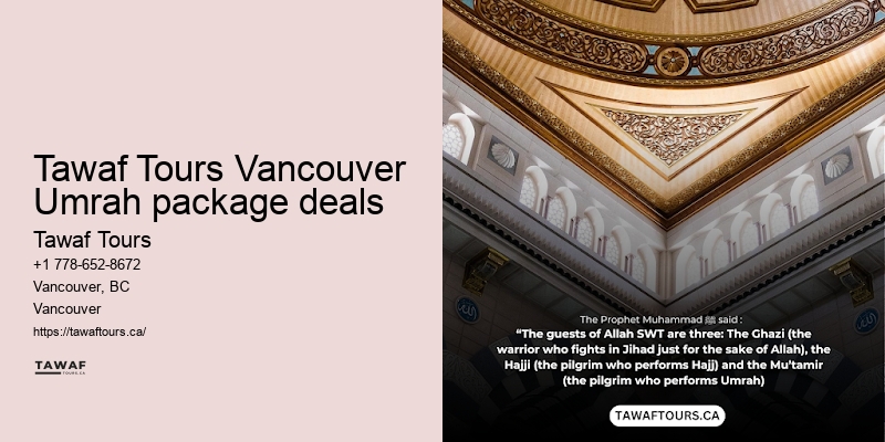 Tawaf Tours Vancouver Umrah package options