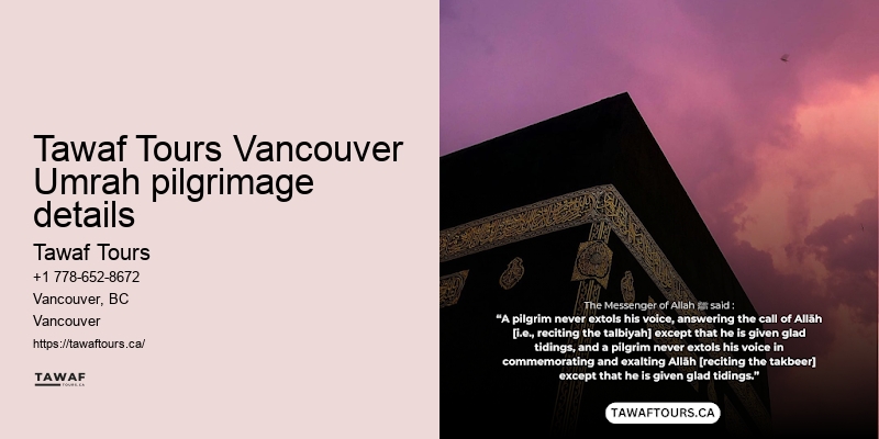 Umrah travel consultant Vancouver