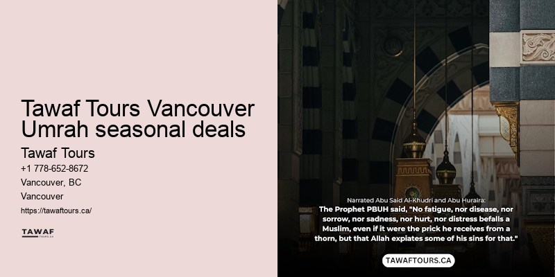 Vancouver Umrah package inclusions checklist benefits