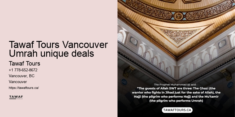 Tawaf Tours Vancouver Umrah package details