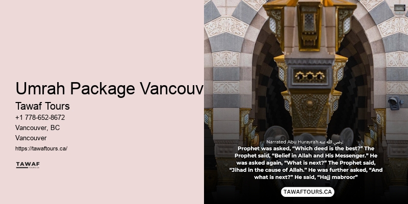Vancouver Umrah pilgrimage tours