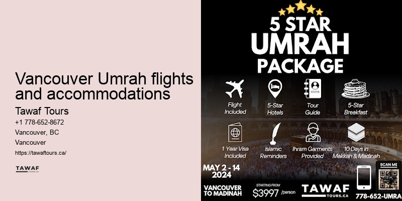Tawaf Tours Vancouver Umrah pilgrimage booking assistance