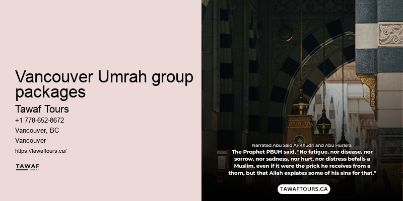 Vancouver Umrah travel package booking services