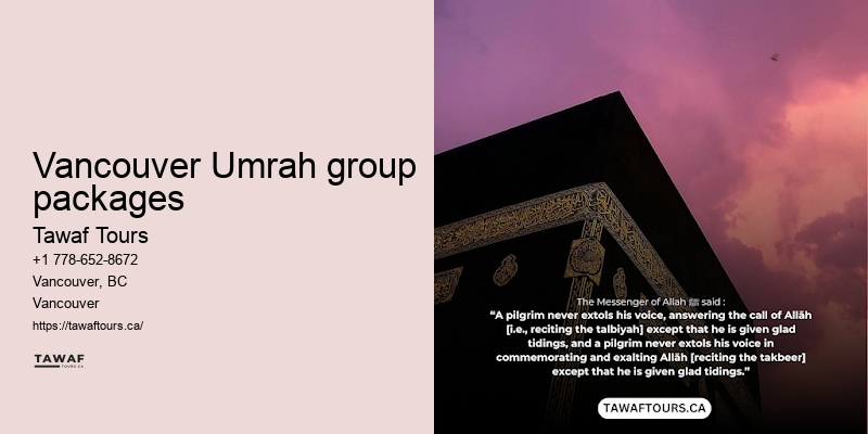 Vancouver Umrah package pricing analysis