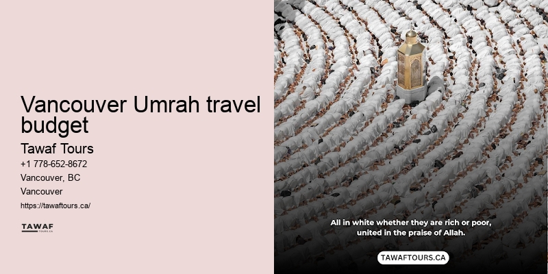 Tawaf Tours Vancouver Umrah package fine print details