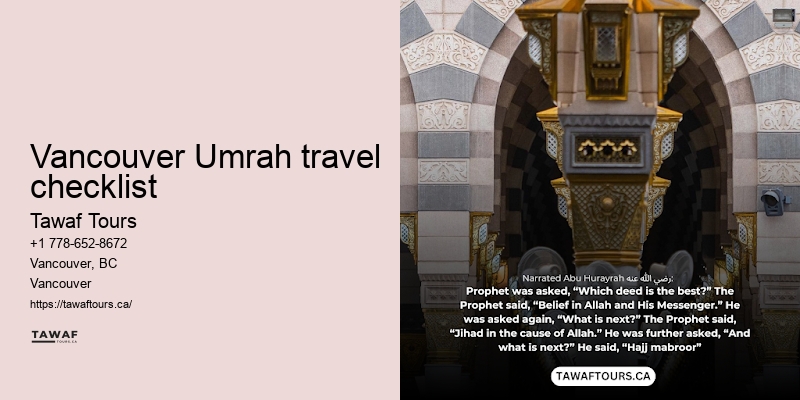 Vancouver Umrah pilgrimage booking agency