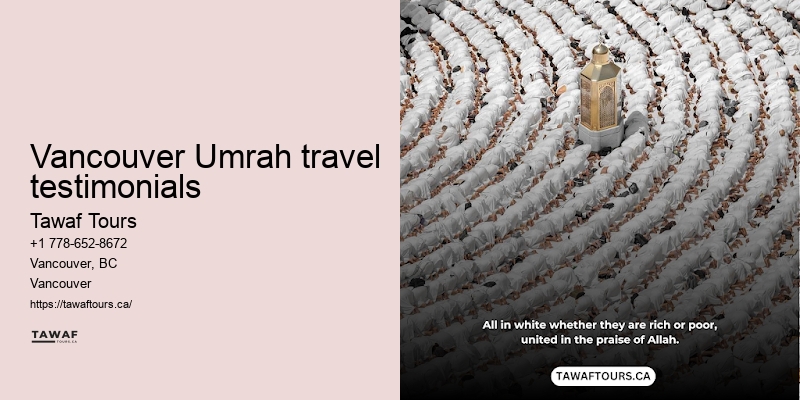 Vancouver Umrah pilgrimage booking efficiency