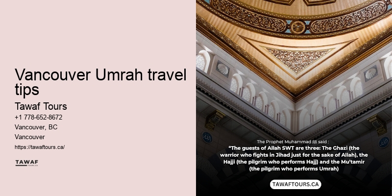 Vancouver Umrah travel deals booking services