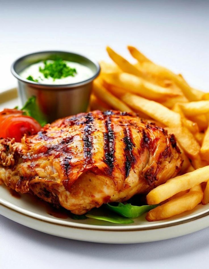 Grilled Chicken (with Chips or Plantain)