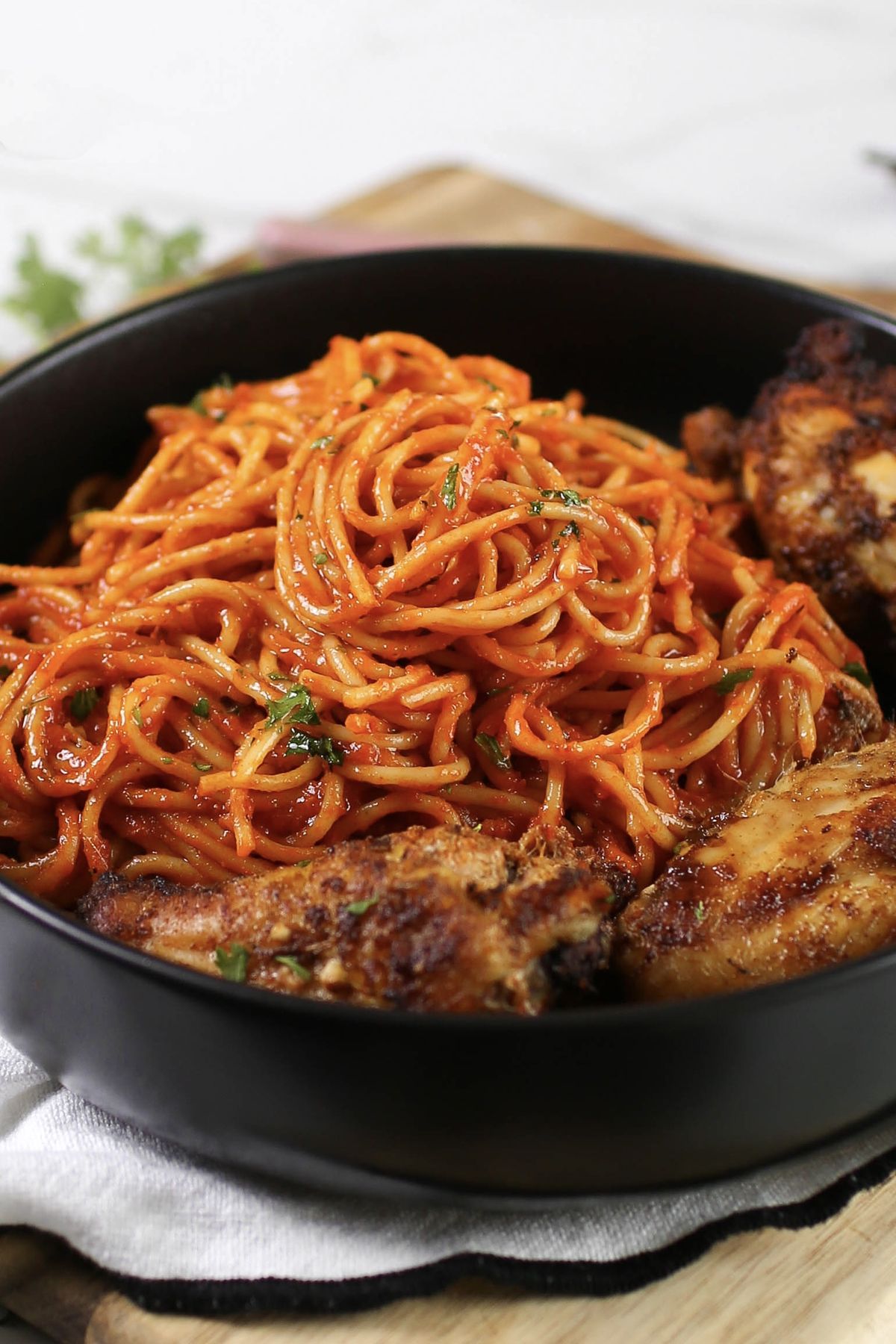 Jollof Spaghetti