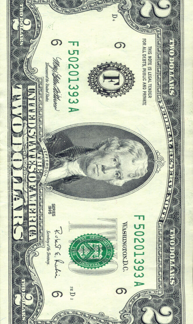 2 Dollar Bill