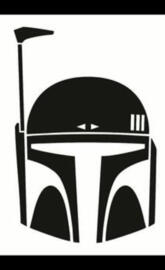 boba fett blacknwhite