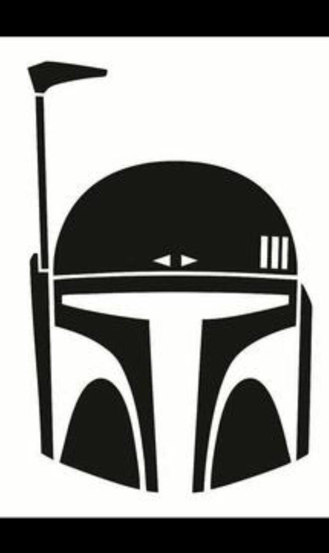 boba fett blacknwhite