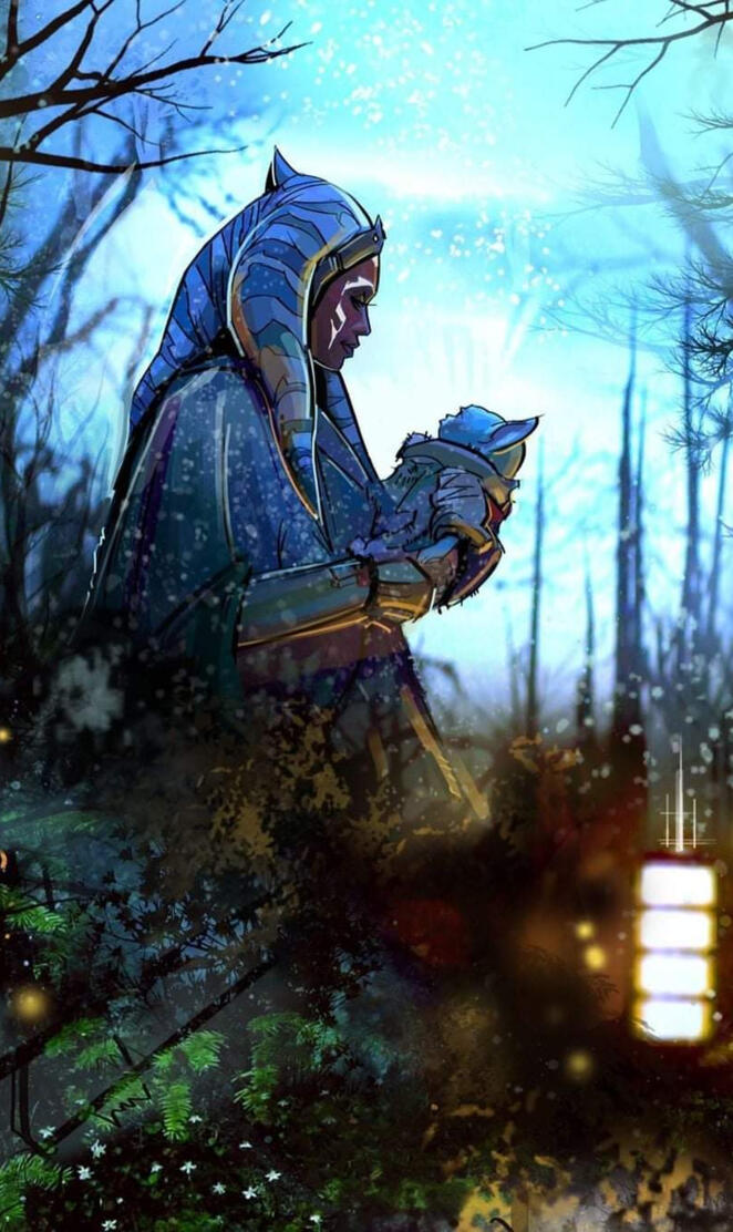 ahsoka and baby yoda
