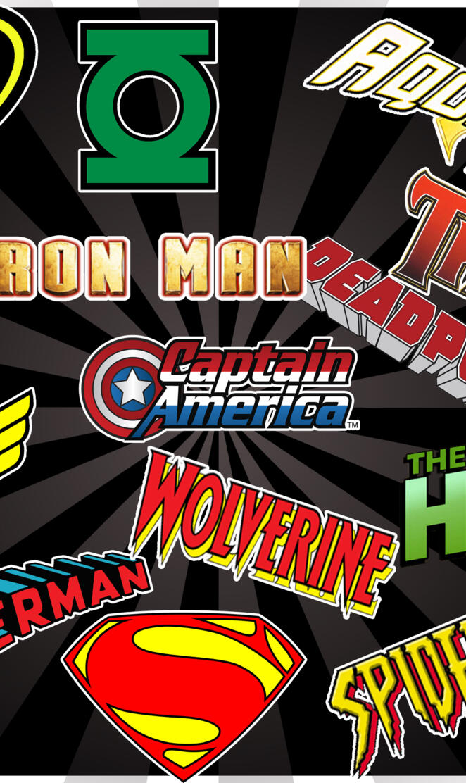 SUPER HERO LOGOS
