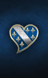 Bosnian Heart Blue