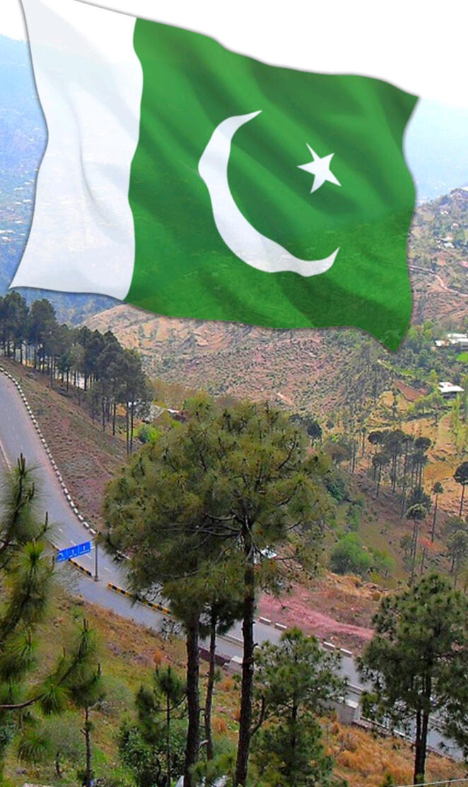 Pakistan flag 4k