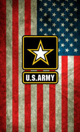 US Flag w Army logo