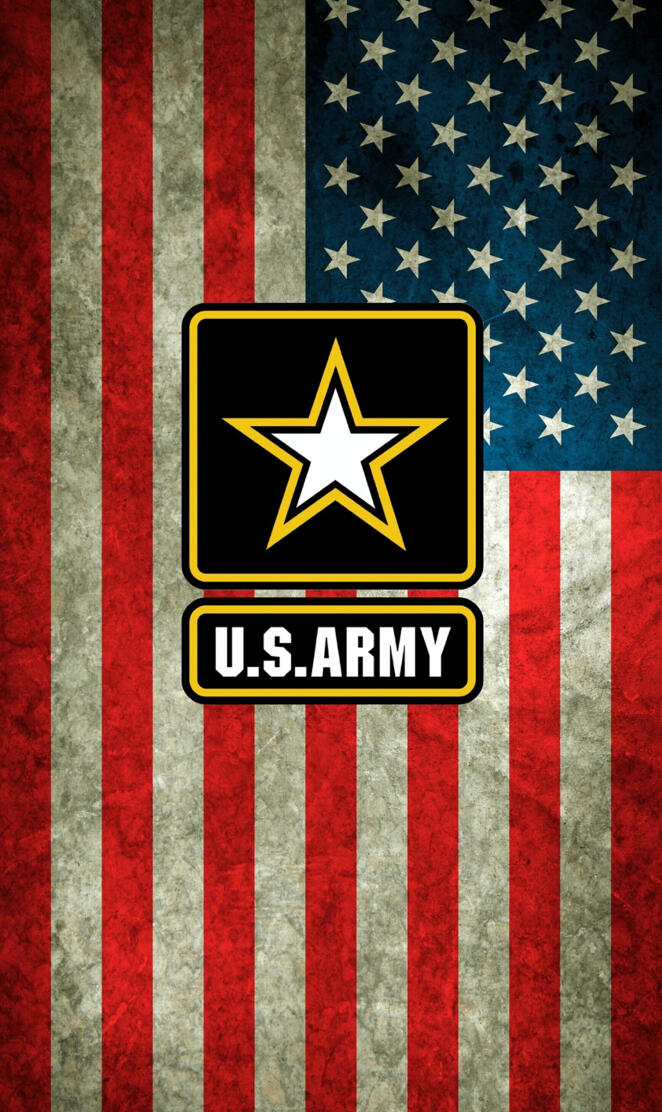 US Flag w Army logo