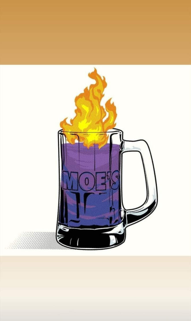 Simpsons llamarada moe