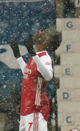 Bukayo Saka Snow