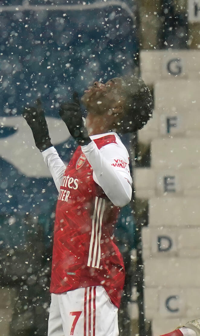 Bukayo Saka Snow
