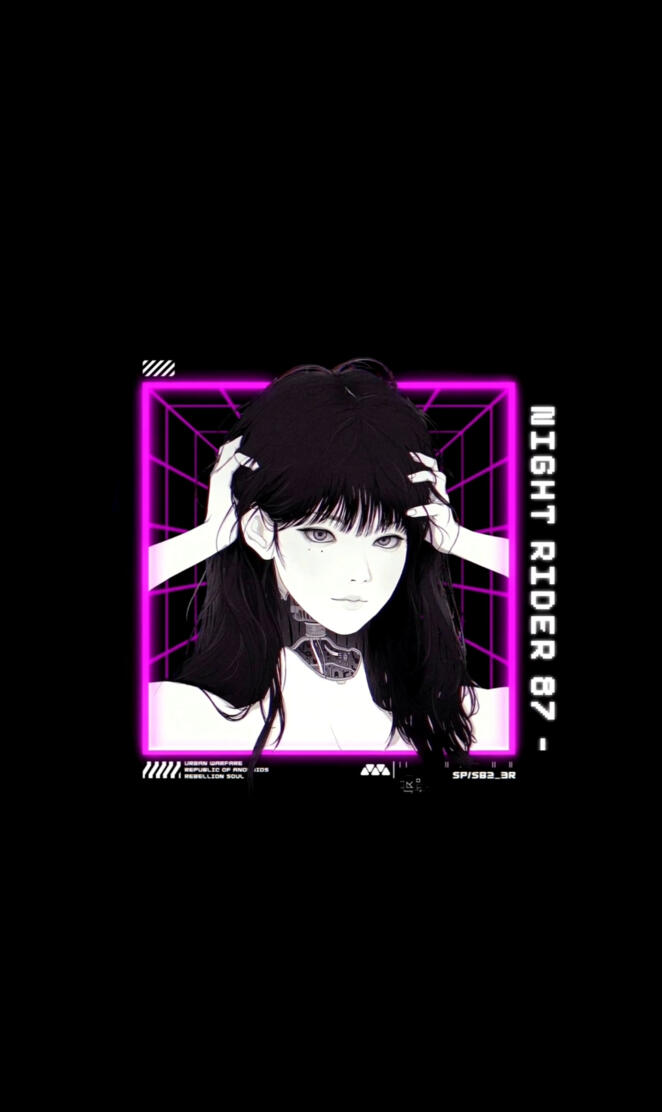 Manga cyberpunk girl