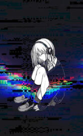 Manga girl Glitch 