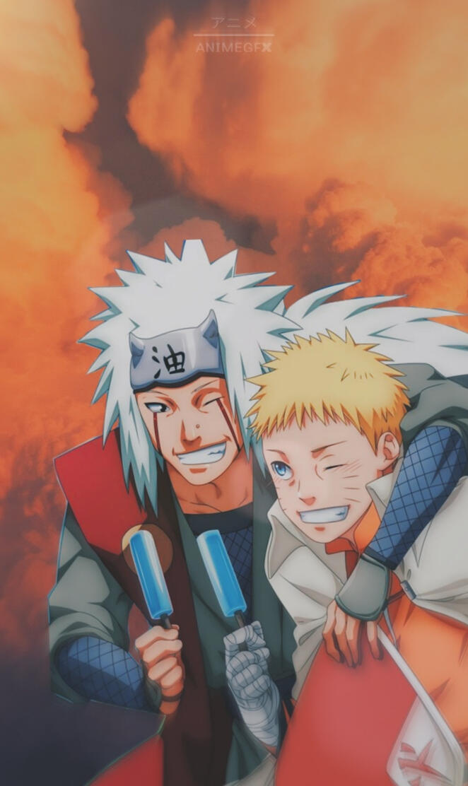 Naruto and Jiraiya 