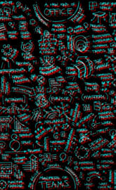 Technology math neon