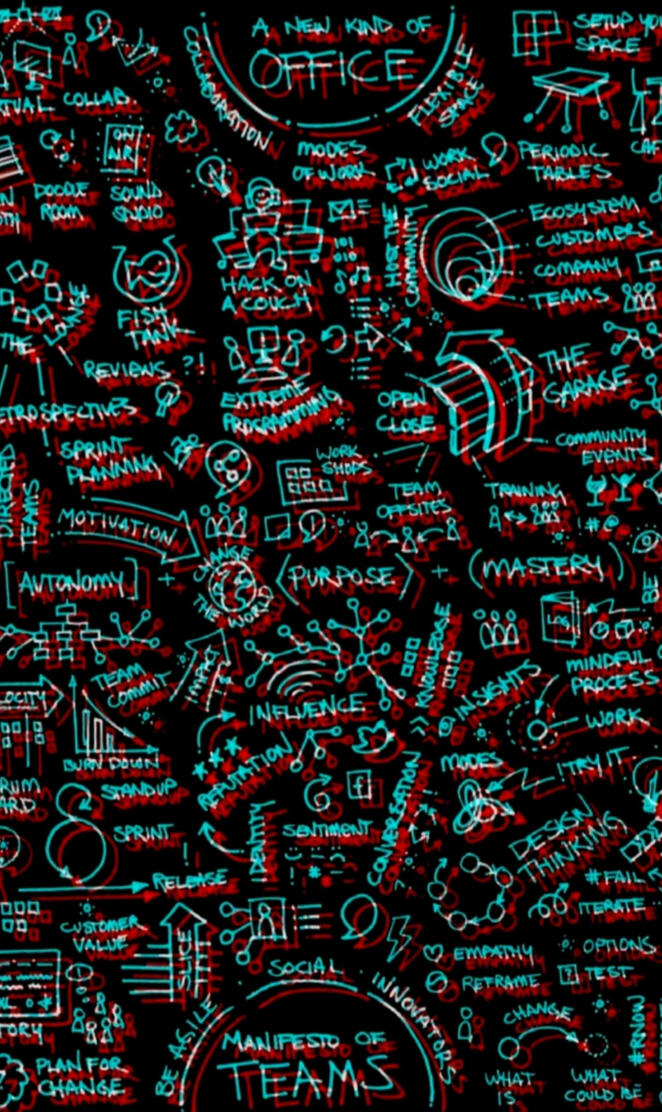 Technology math neon