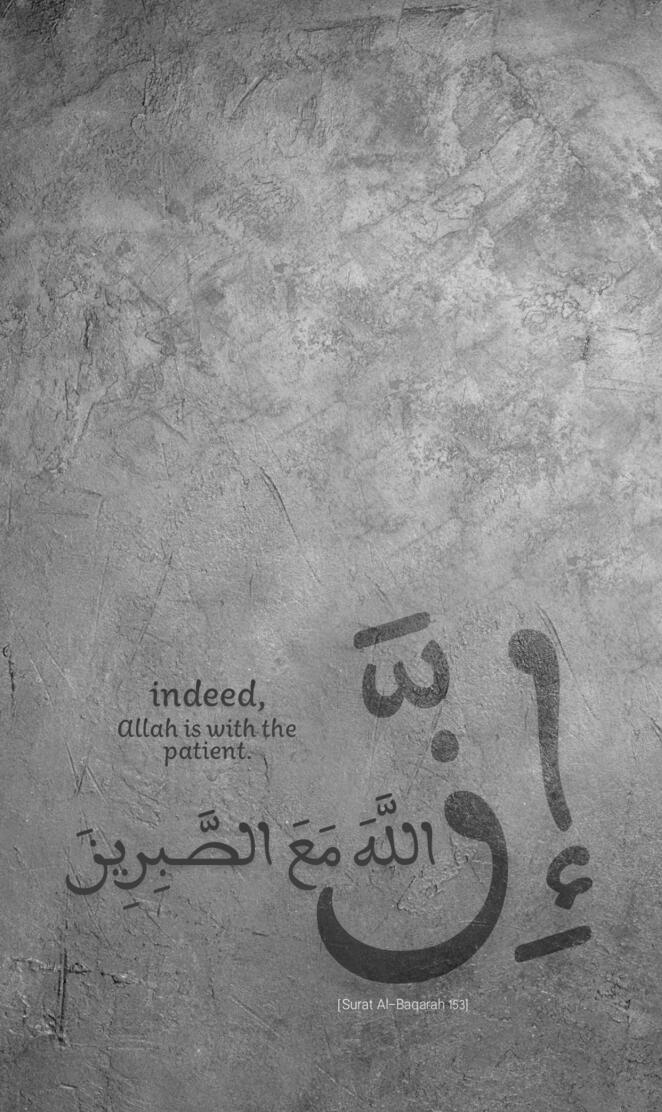 ALLAH is with PATIEN