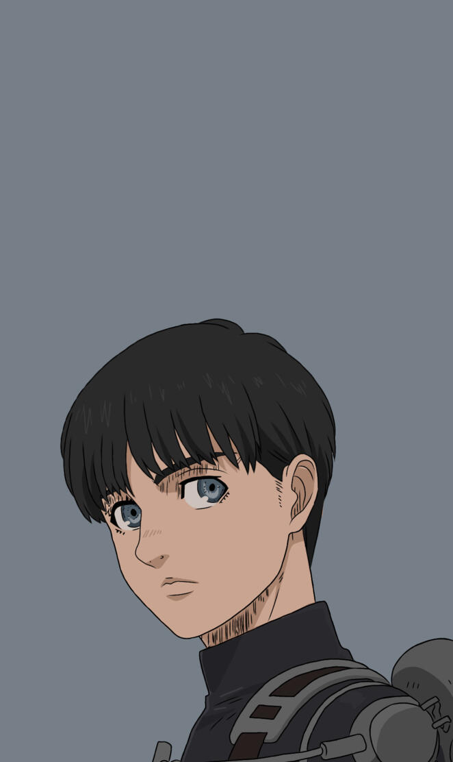 Armin black hair 