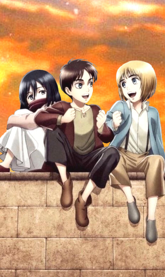 Aot Mikasa Armin Eren