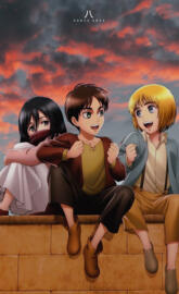 Eren x Mikasa x Armin