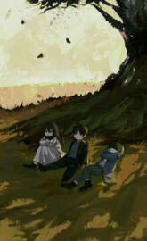 eren x mikasa x armin 