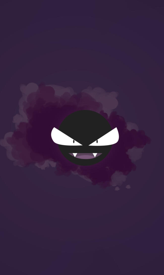 Gastly Wallpaper 4K
