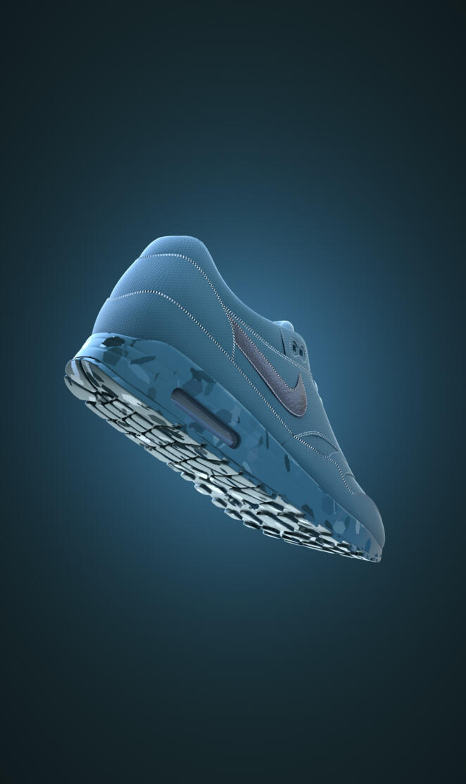 Blue Nike 4k