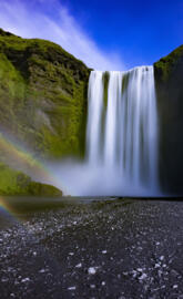 waterfall Iceland 4K