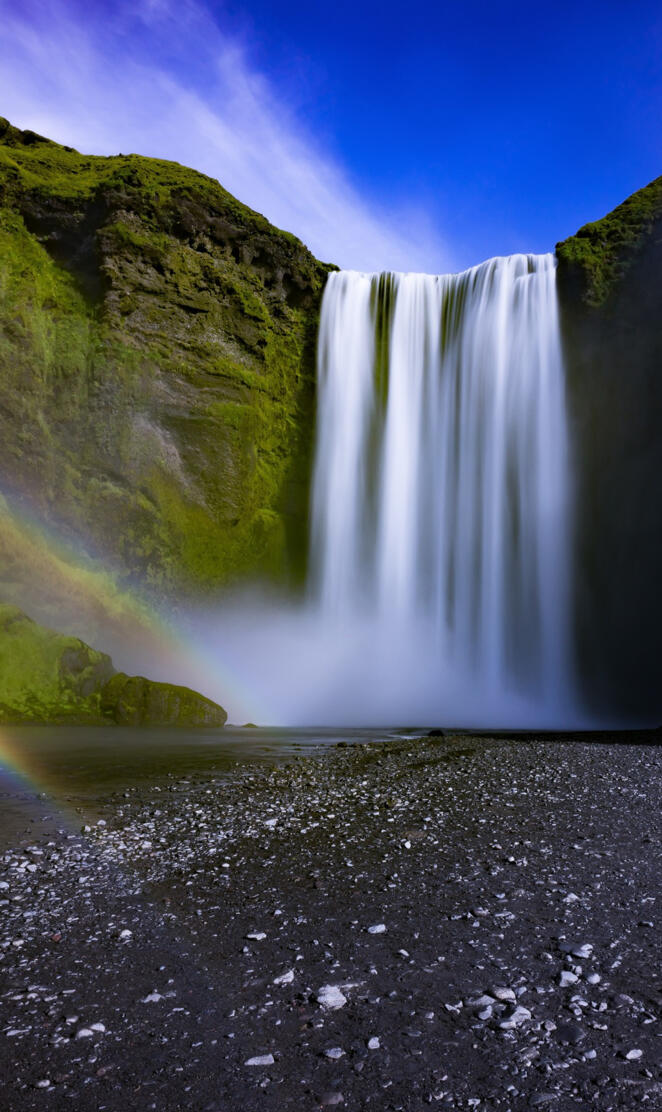 waterfall Iceland 4K