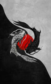 Yin and yang Pattern4k