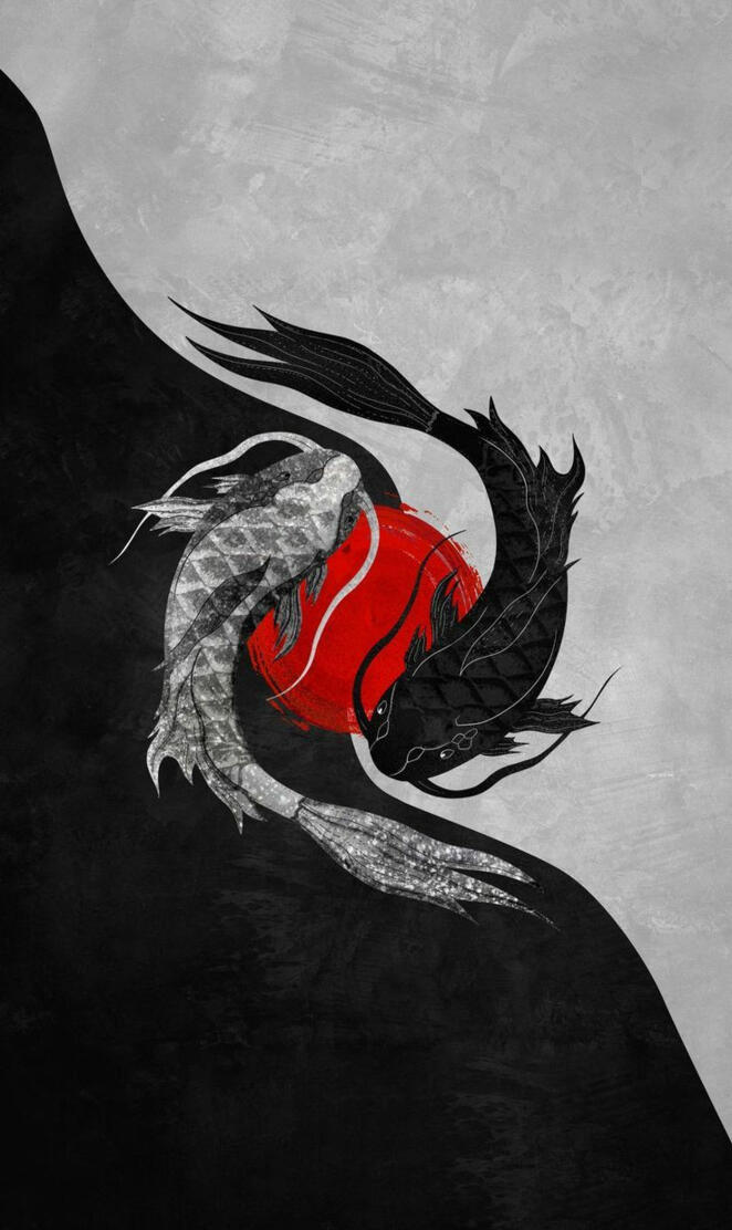 Yin and yang Pattern4k