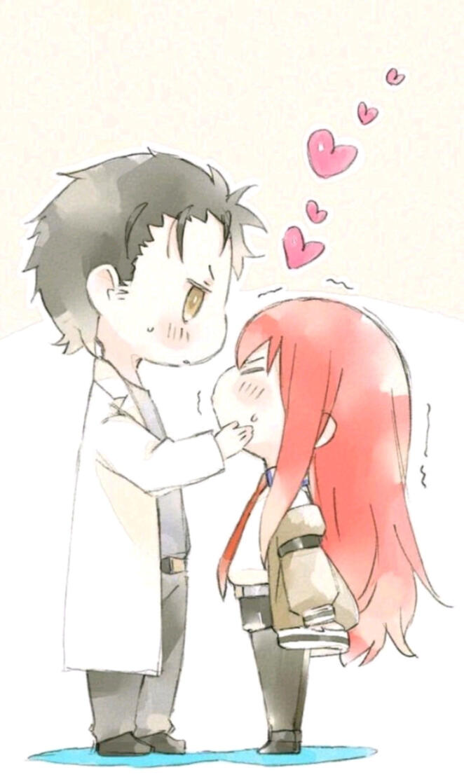 Kurisu and okabe