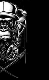 Monkey graffiti logo