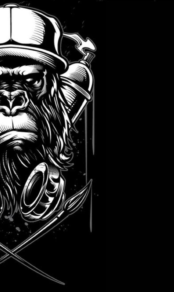 Monkey graffiti logo