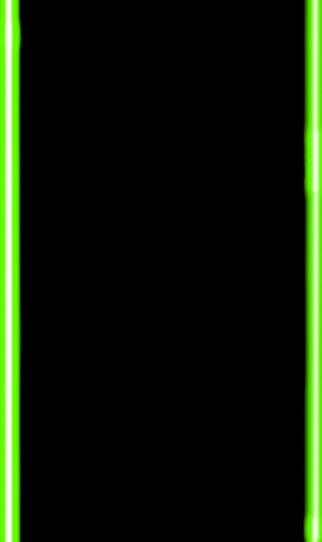 Contorno verde neón